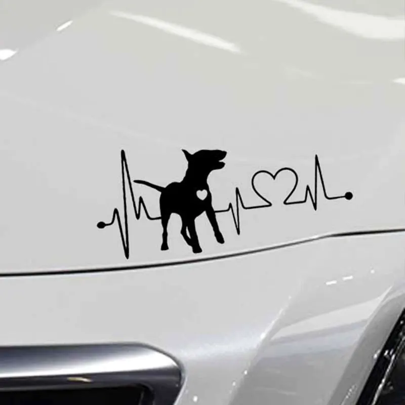 

Lovely Bull Dog Waterproof Car Sticker funny Vinyl Animal decals and Decor stickers for cars styling wrap decoration products