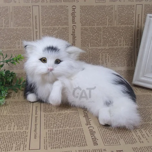 Милые игрушки для кошек из полиэтилена и пуха модель непослушной кошки кукла