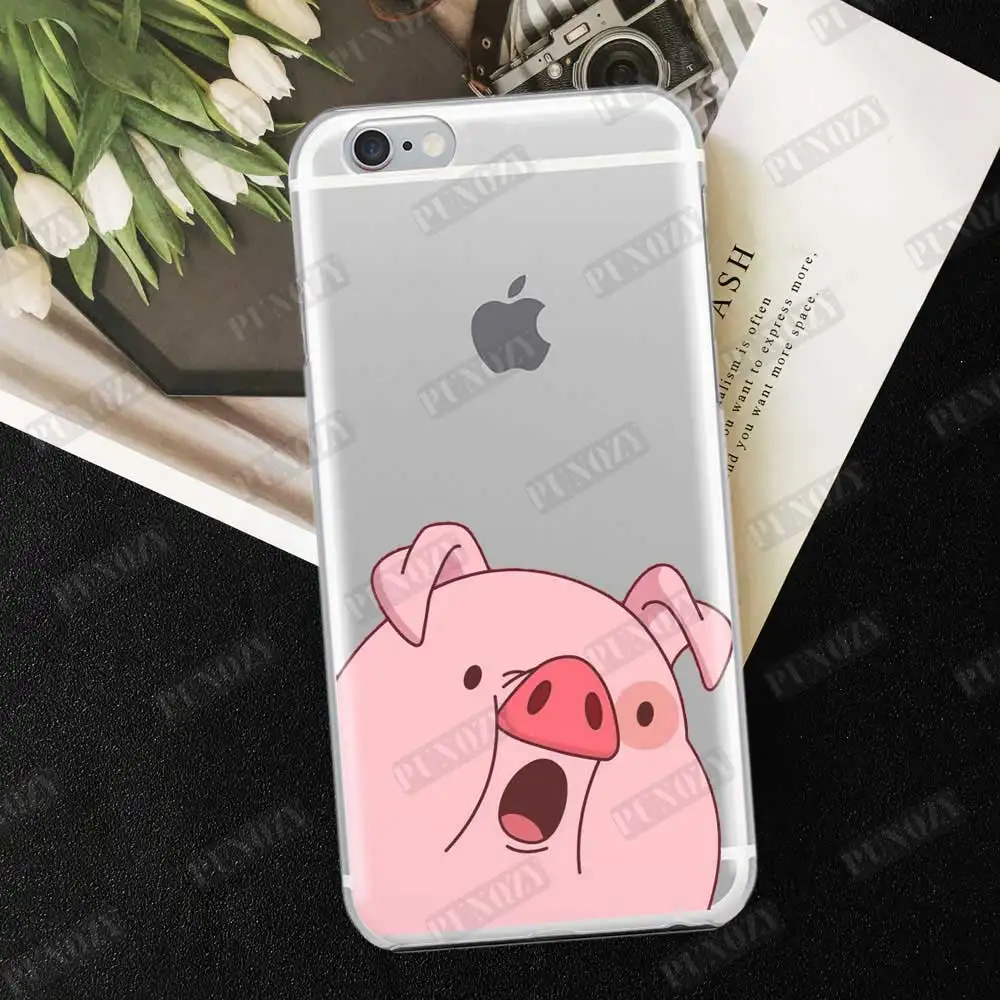 TPU A440 Милый чехол для телефона с рисунком из мультфильма Гравити Фолз Waddles the Pig Для iphone 11 pro X XR XS MAX 6 6S 8 7 Plus 5 5S SE 4 4S силиконовый чехол из ТПУ - Цвет: TPU A440