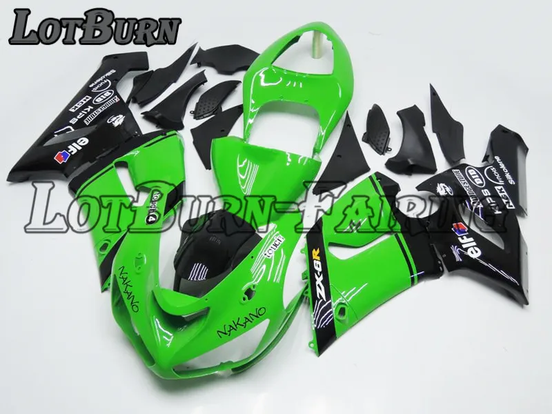 Мото литья под давлением мотоцикл обтекатель комплект подходит для KAWASAKI ZX6R 636 ZX-6R 2005 2006 05 06 кузова обтекатели пользовательские 003