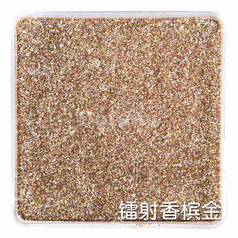 Champane gold Лазерный лак для ногтей волшебный голографический зеркальный порошок Лазерная пыль дизайн ногтей порошок хромового пигмента DIY украшения - Цвет: Champane gold