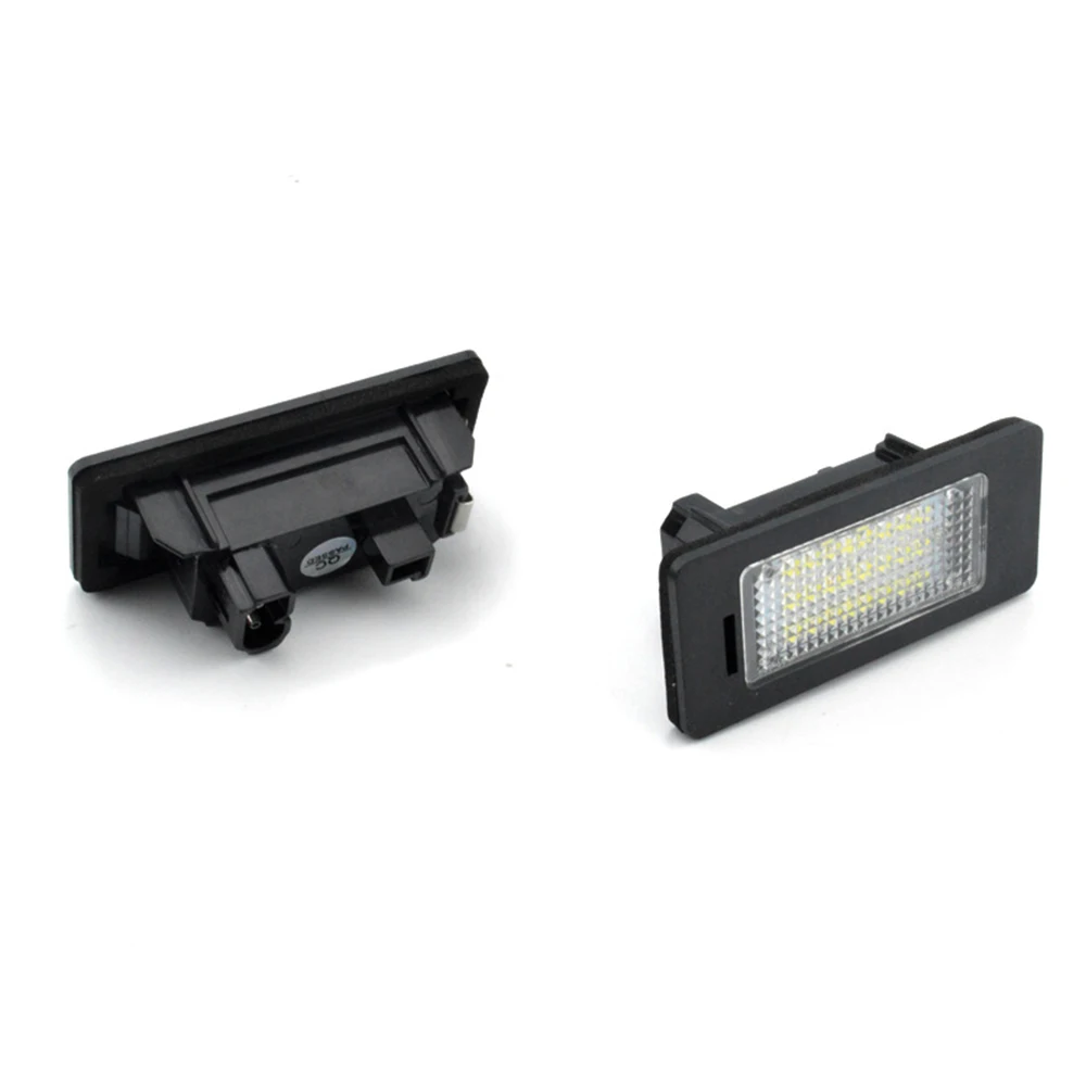 

New 2Pcs 12V Car License Plate Lights LED Number License Plate Light Lamps Exterior For BMW E39 E81 E82 X5 X1 E60 E90 E92 E93