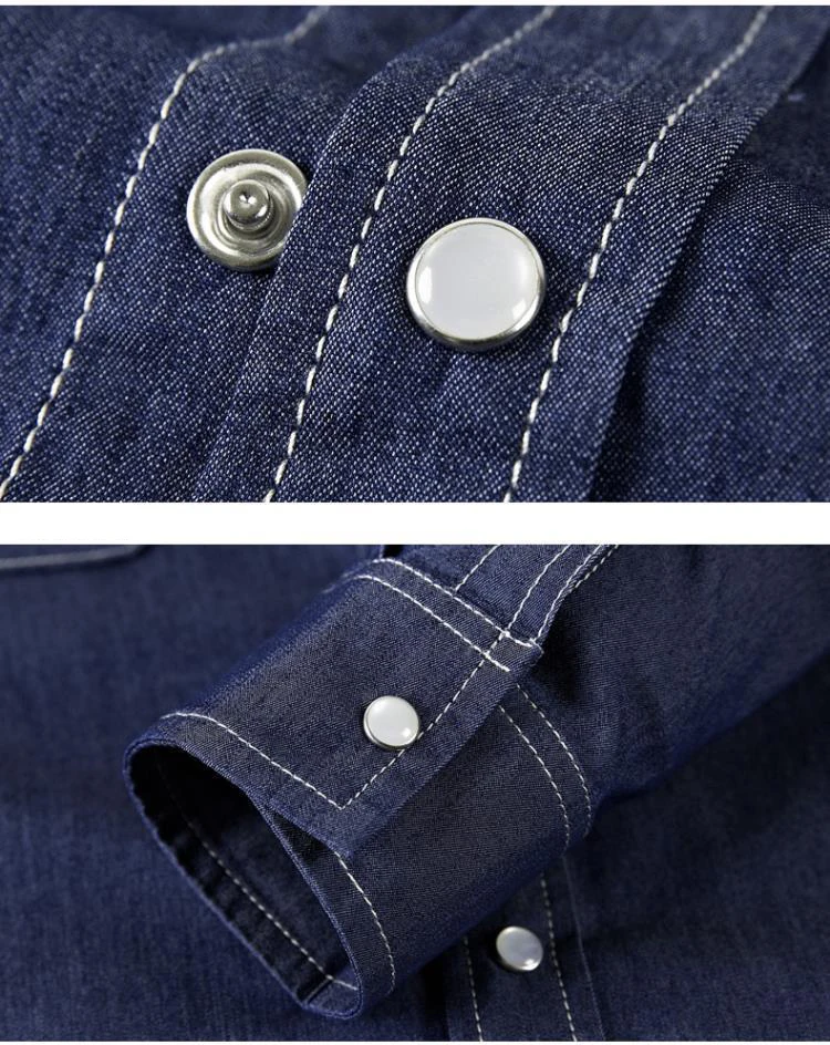 AFS джинсовая рубашка мужская джинсовая рубашка из чистого хлопка Camisas Para Hombre Военная рубашка плюс размер мужские рубашки Chemise Homme