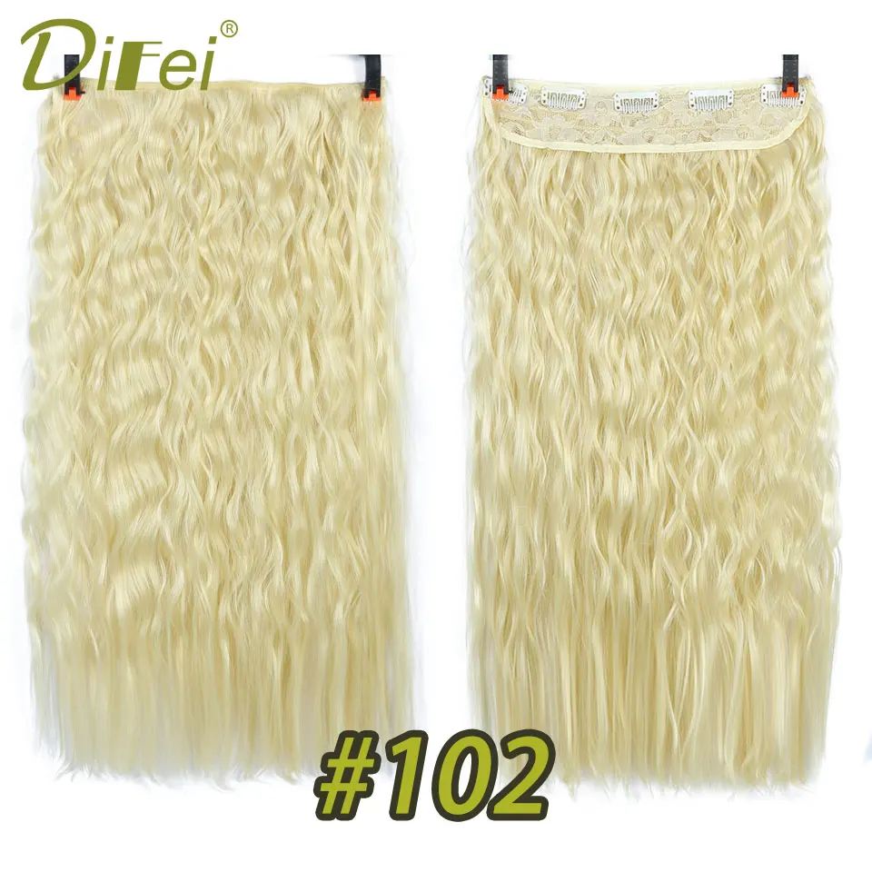 DIFEI, 22 дюйма, накладные волосы на заколках для женщин, синтетические волосы, длинные, кукуруза кудрявая, высокотемпературное волокно, искусственные волосы