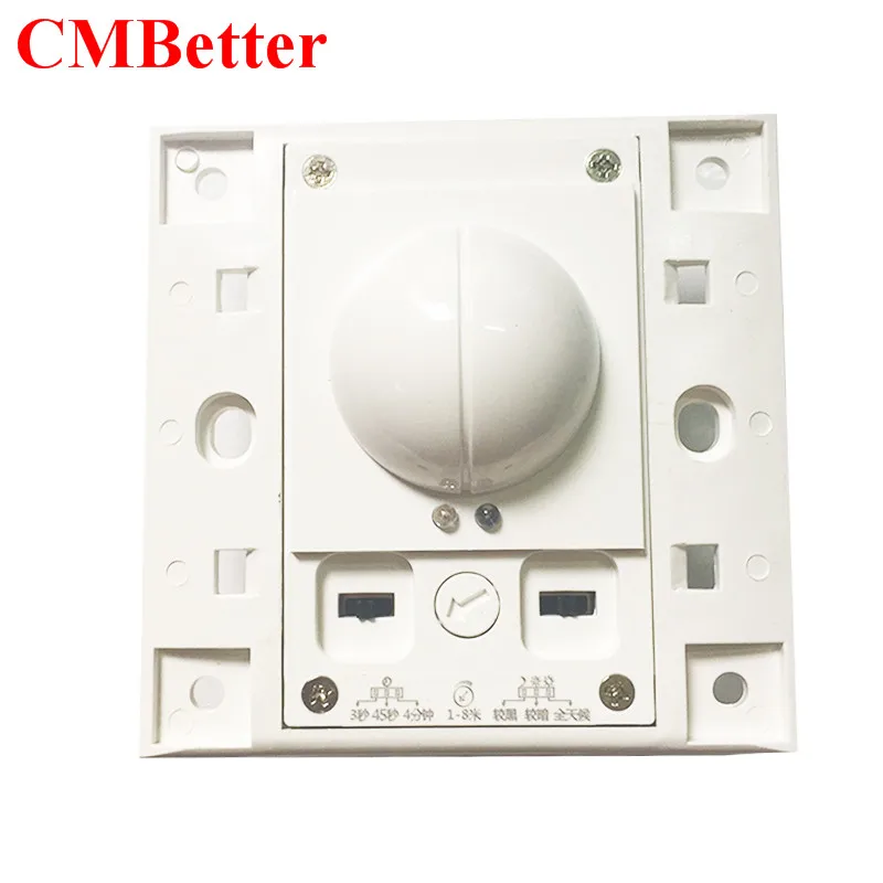 

CMBetter 220V~240V Microwave Radar Infrared Body Motion Sensor Detector Light Switch Auto Ceiling Mounted For LED Lamps
