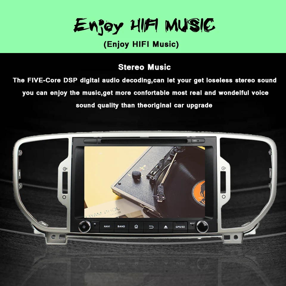 Discount 1 din Android 9.0 car radio player for KIA sportage 2016 2017 car gps navigation stereo headunit car multimedia player car dvd 3