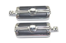 New CHROME SKUll Willie G Skull Foot Peg FOR Dyna Low Rider Convertible FXDS CONV 1994