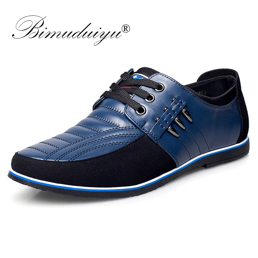 BIMUDUIYU Men Genuine Leather Shoes Spring Summer Sneakers High Quality Fashion Design Solid Comfortable Male Casual |