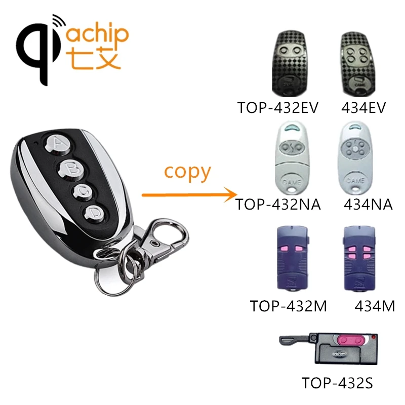 

QIACHIP 433 433.92 Mhz Remote Control Copy Code Grabber Cloning Duplicator Key Fob Learning for CAME Electric Gate Garage Door