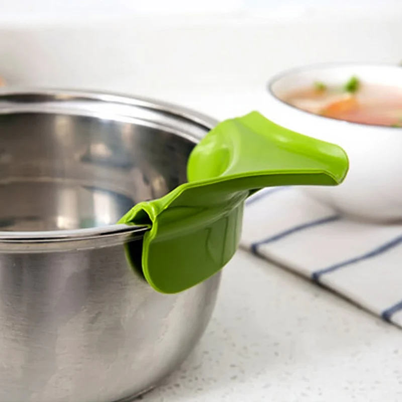 Силиконовый воронка для жидкости масляный фильтр кухонные инструменты Гаджеты анти-разлив сливные поддоны круглый обод дефлектор суп диверсия инструмент для приготовления пищи