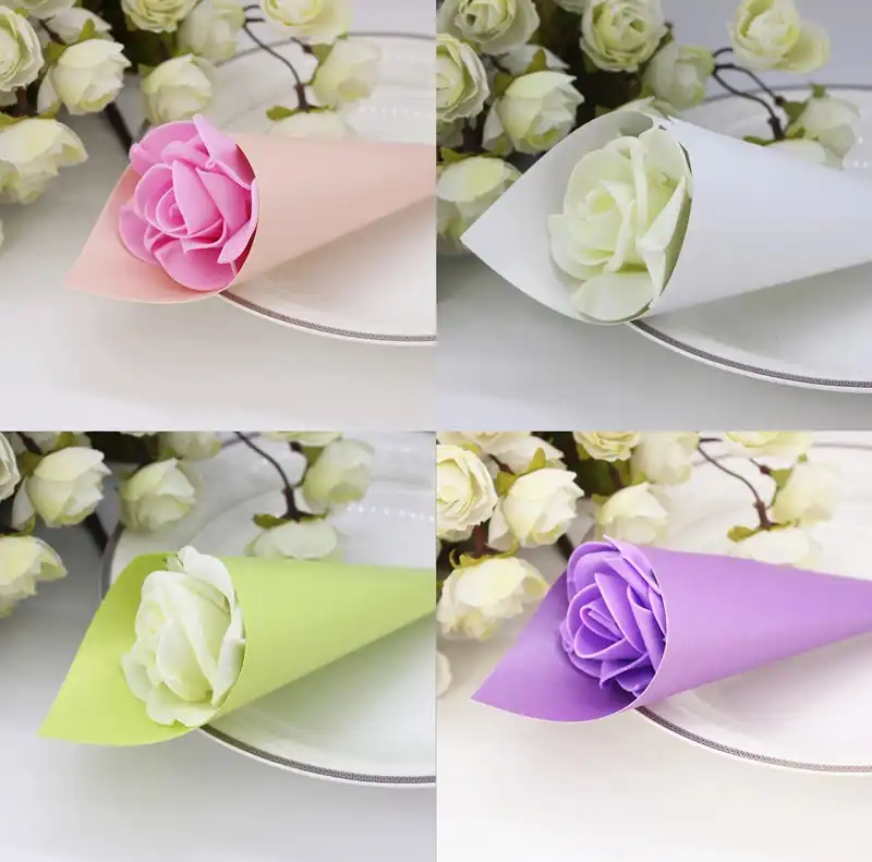 100 X Europea Viola Verde Bianco Rosa Bomboniere Scatole E Confezioni Per Dolci Supporto Fiore Coni Gelato Stile Perle Fai Da Te Scatola Di Carta Regalo Gift Game Box Acrylicgift Small Aliexpress