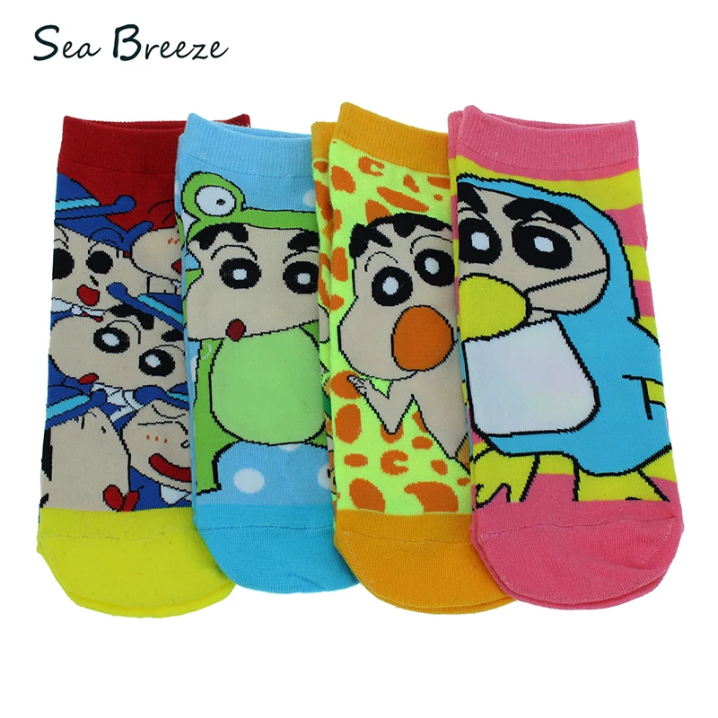 Бренд морской бриз 4 пары Япония женские новые короткие носки с закрытым носком