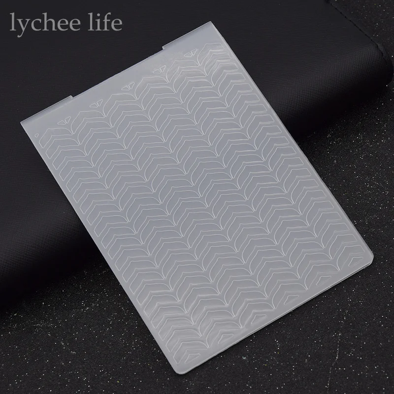 Lychee пластиковая папка с тиснением для скрапбукинга шаблона печати карты