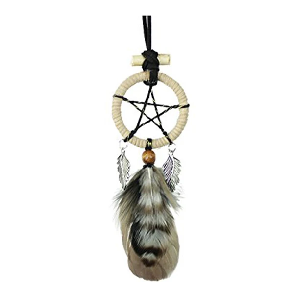 Us 1 82 Practical Boutique Dream Catcher Guardian Feathered Handmade Boho Style For Car Interior In Wind Chimes Hanging Decorations From