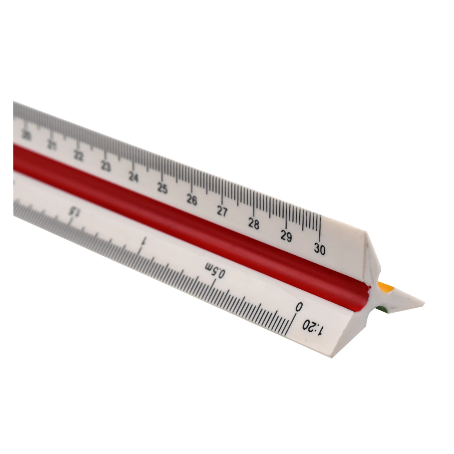 SOSW-1:20/25/50/75/100/125 Plastic Triangular Scale Ruler Measurement