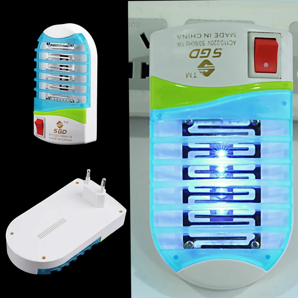 110-220 в домашний практичный светодиодный разъем, Электрический Противомоскитный репеллент, ловушка для насекомых, ловушка для ловушки, ночник, европейская вилка