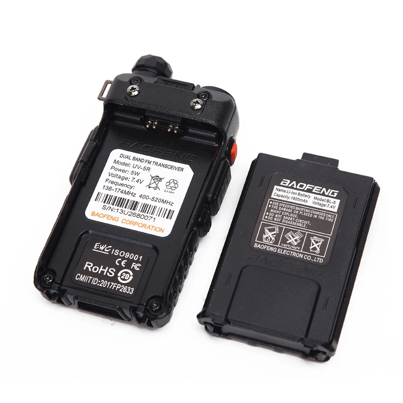 4 шт. Baofeng UV 5R рация 5 Вт 128CH двухдиапазонный УКВ и УВЧ 136 174 400 520 МГц двухстороннее