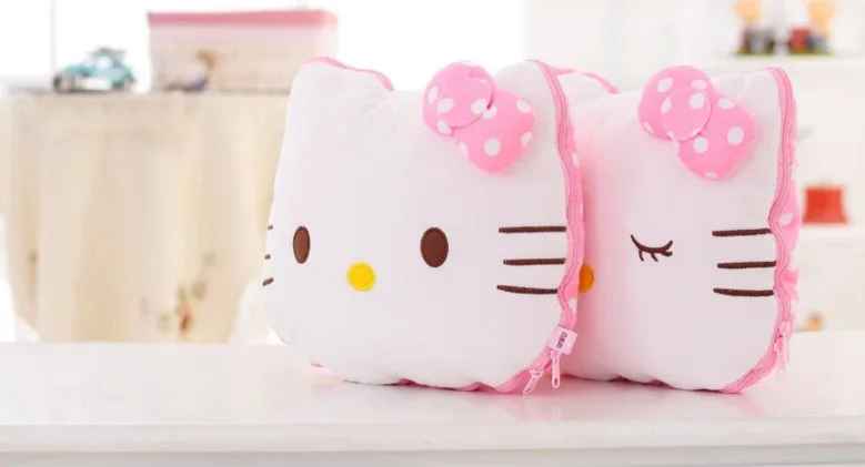 Двойное использование hello kitty подушка и одеяло для домашних любимцев собак кошек собачий домик аксессуары Радужное покрывало большая подушка для собак диван одеяло для домашних животных