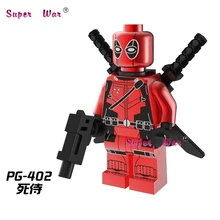 50 шт. супергерой Chrom Deadpool строительные блоки экшн-блоки, друзья для девочек и мальчиков, домашние игры для детей, детские игрушки