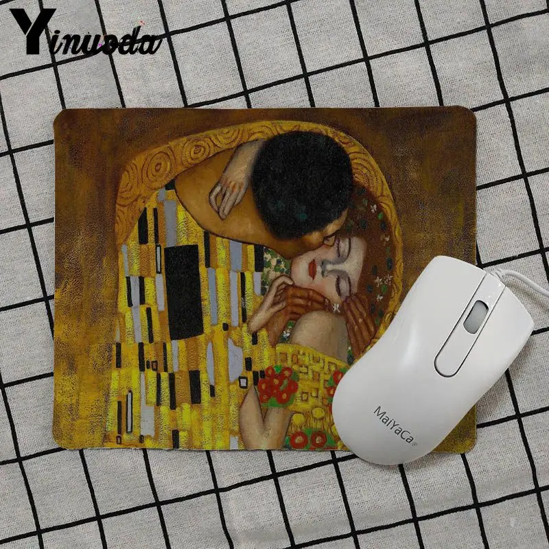 Yinuoda the kiss Gustav Klimt художественная живопись резиновая мышь прочный Настольный