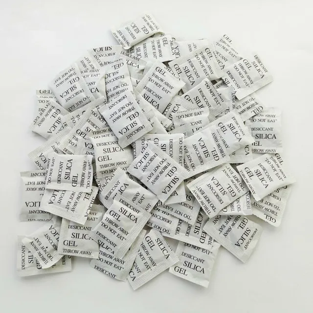 Silica Gel 1g 100 Packets Non Toxic Reusable Dehumidifier Silica Gel 1g 100 Packets Non Toxic Reusable Dehumidifier Bags Moisture Absorber Absorbent
