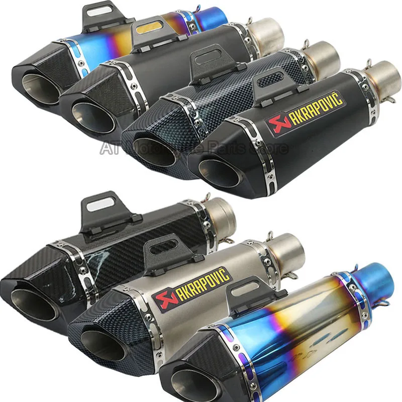 

51mm Universal Motorcycle for Akrapovic Exhaust Muffler Pipe Escape Moto For HONDA BENELLI Yoshimura crf 230 cb650f msx125