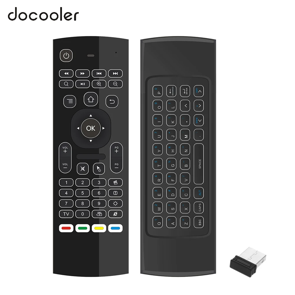 2 4G Беспроводная клавиатура Air Mouse с 6-осевым соматосенсорным пультом