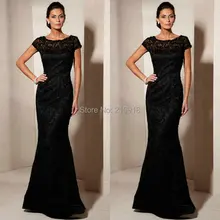 Abendkleid spitze schwarz farbe 2016 spitze formale partei prom dresses bodenlangen robe de soiree