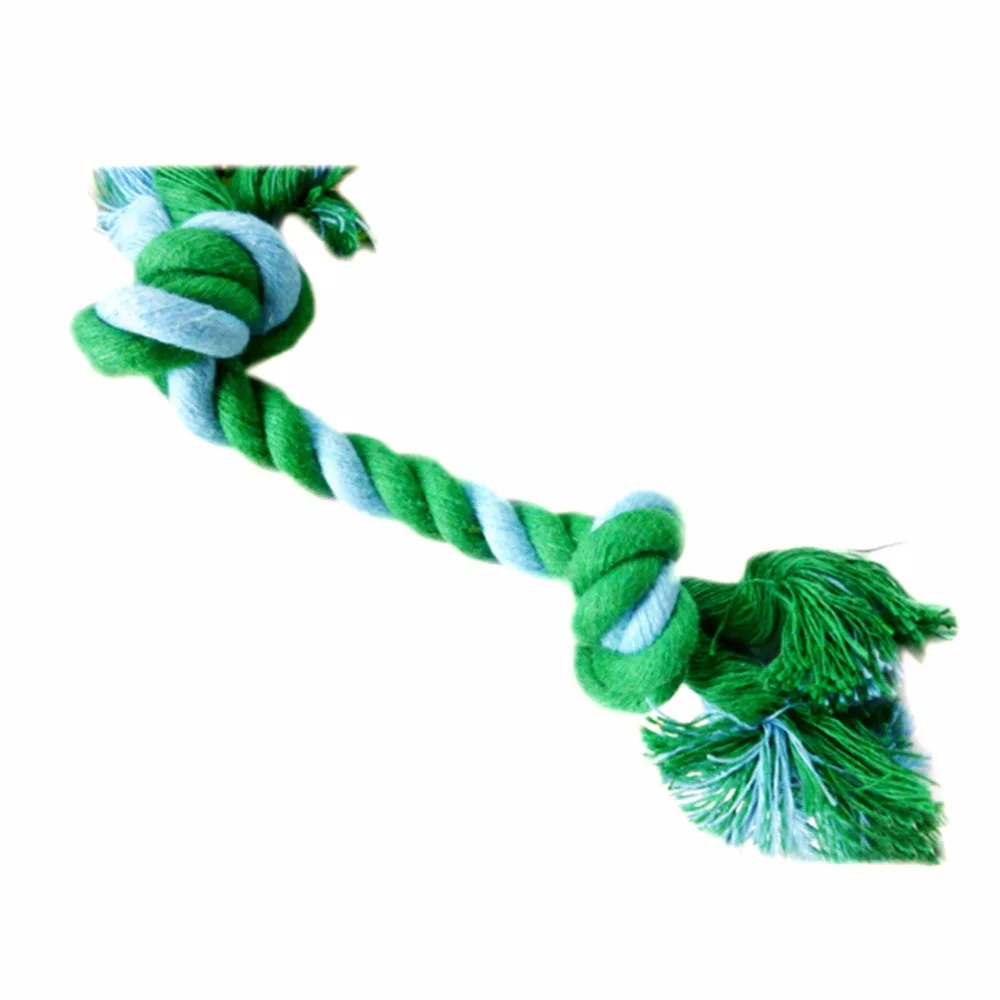 

Size 15CM Cute Small Pet Cotton Chew Knot Braided Bone Rope Dog Toys