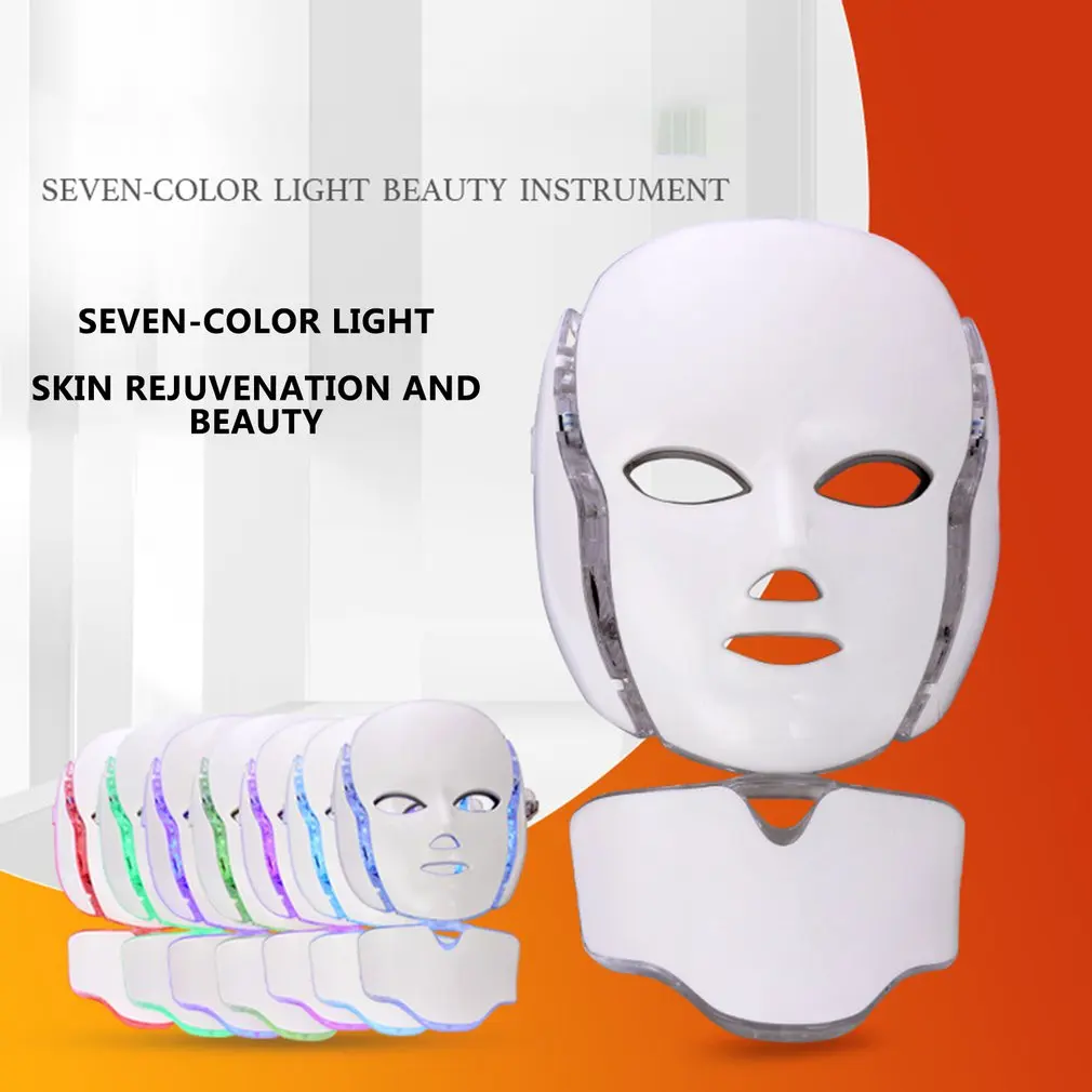  Led 7 Color Mask Instrument Colorful Mask With Micro-Electric Skin Photon Mask Machine Photon Power - 4000021212678