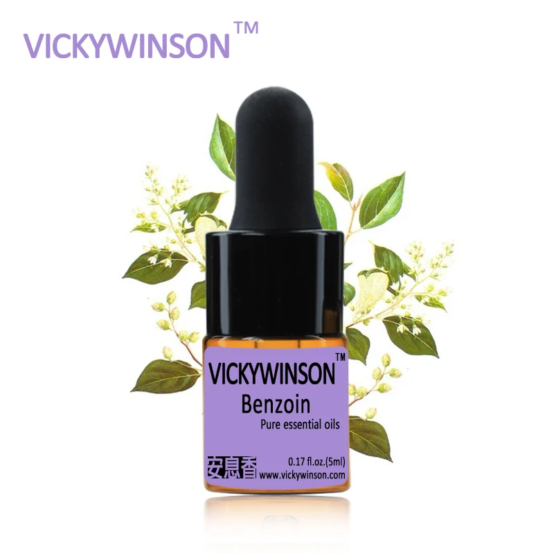 

VICKYWINSON Benzoin essential oil 5ml pure natural Benzoin Oil Restore skin elasticity blood circulation WD2