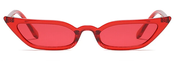Новые женские винтажные красные солнцезащитные очки Cateye, брендовые дизайнерские ретро очки, солнцезащитные очки суперзвезды для женщин, женские очки кошачий глаз - Цвет линз: red