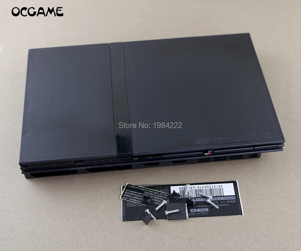 

OCGAME 6pcs/lot high quality Full Housing Shell Case for PS2 Slim 7w 70000 7000X Console Cover with label