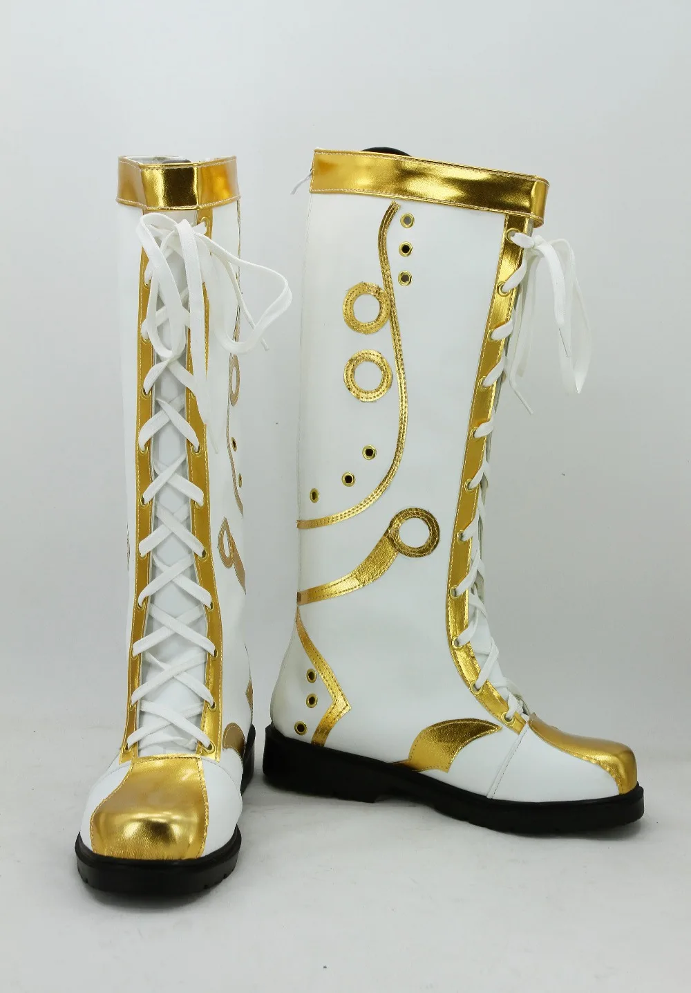 gold carnival boots