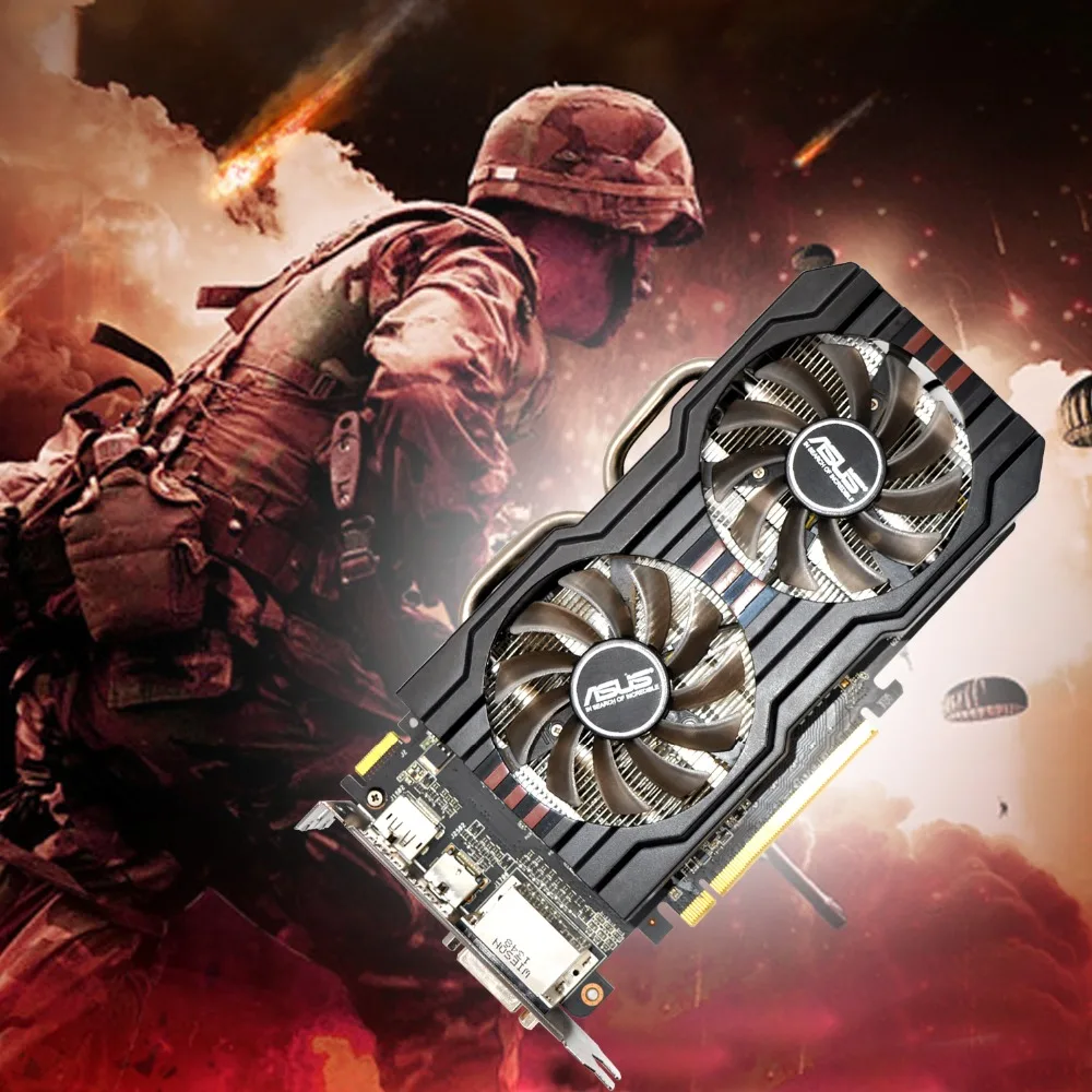 Б/у ASUS R9 270 2 ГБ 100% бит GDDR5 игровая Настольная компьютерная видеокарта