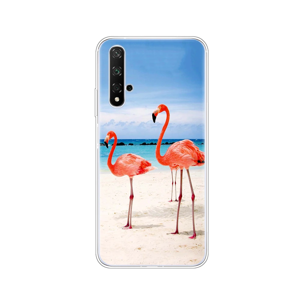 Case On Honor 20 Case Silicon Back Cover Phone Case For Huawei Honor 20 Pro Lite Honor20 YAL-L21 YAL-L41 Luxury Cartoon - Цвет: 11054