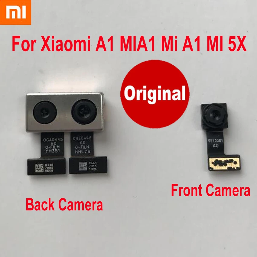 

Original Best Xiaomi A1 MIA1 Mi A1 MI 5X Mi5X Back Big Main Rear Camera Module Front Small Facing Camera Phone Flex Cable Parts
