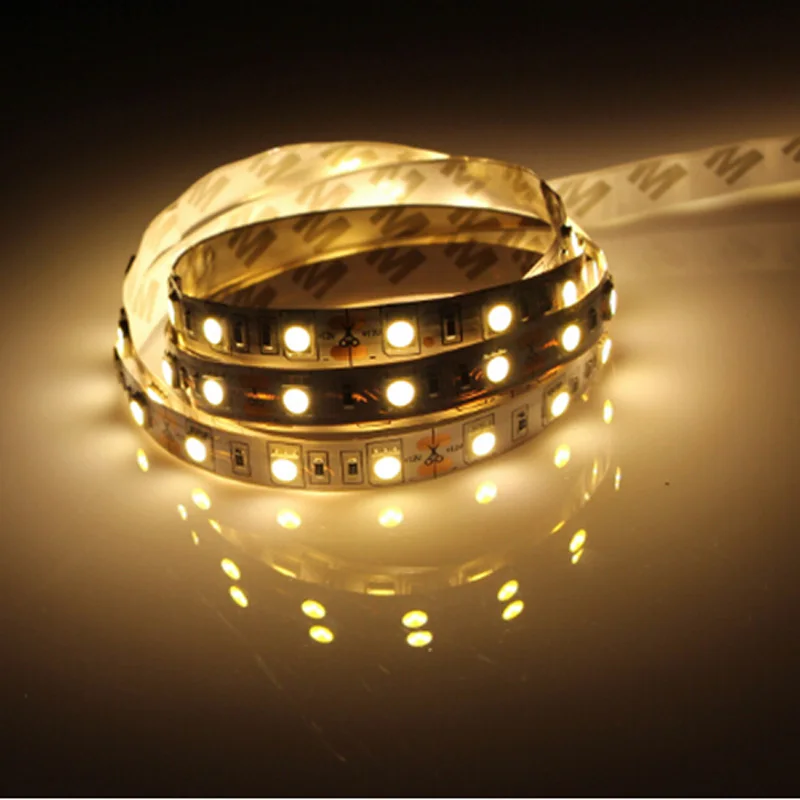 Светодиодная лента 12 В SMD 5050 60 светодиодов/м светильник RGB гибкий диодный не