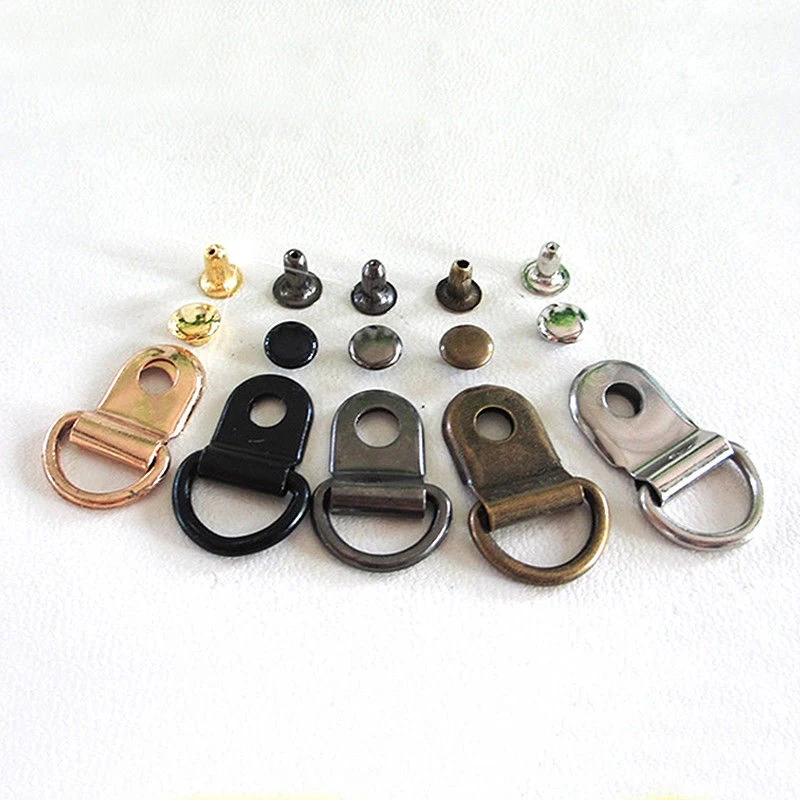 

Metal rivet D ring lace eye boot hiking shoes repair leather craft D-ring buckle Clothes Bags Belt Shoes Accessories
