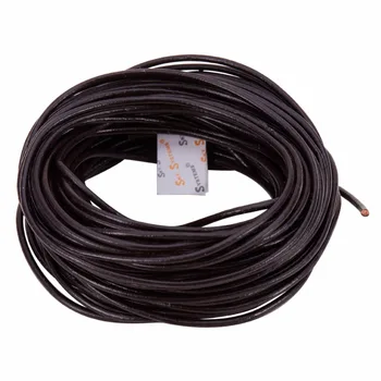 

PandaHall Elite 10m/lot Round Genuine Cowhide Leather Cord Jewelry Making Braided Material High Quality for DIY 1.5 mm diameter