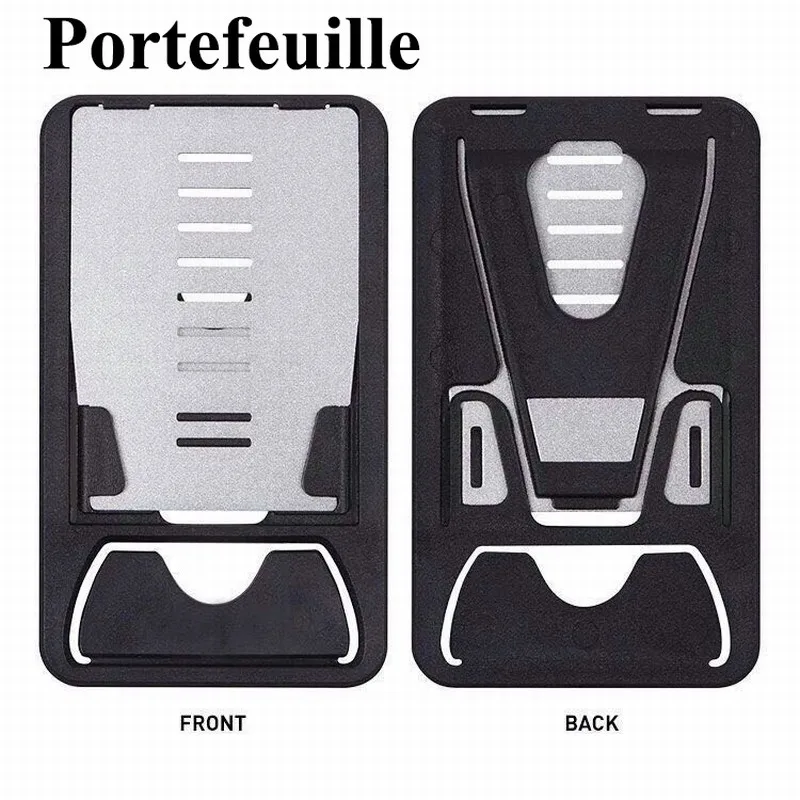Portefeuille Universal Cell Phone Mini Card Stand Pocket Holder Desk Dock Cradle Table Desktop Kickstand for iPhone 6 7 iPad air (1)
