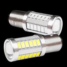 2 шт. 1157 P21/5 Вт BAY15D супер яркий 33 SMD 5630 5730 светодиодный авто тормоз светильник сзади Противотуманные огни 21/5W Автомобильные DRL Вождения LED светильник стоп лампы