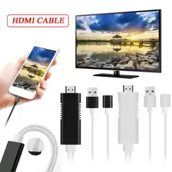 Rondaful 1,8 м 8 Pin для кабеля HDMI HDTV цифровой av-адаптер Smart конвертер HDMI кабель для iPhone X 8 7 6 6 S Plus для ipad