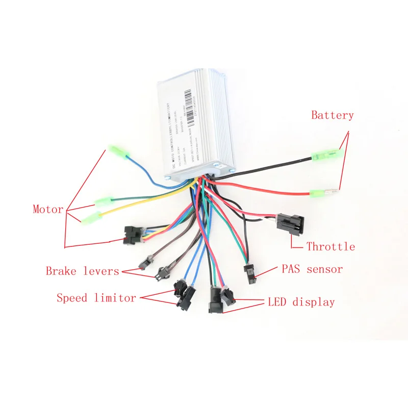 Clearance 36V 350W/500W Electric Bike Controller LCD Display PAS Speed sensor Waterproof Cable Electric Bicycle Ebike Kit electric parts 5