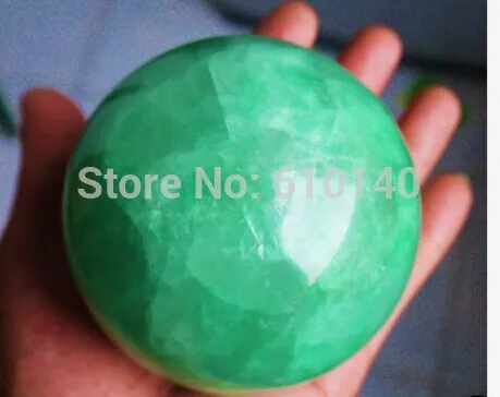 

AAA+++ 90MM Glow In The Dark Stone crystal Fluorite sphere ball viridi