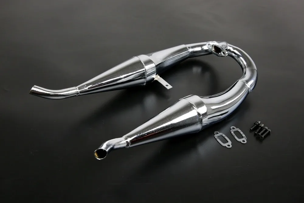 1/5 Baja 2 Side Pipe double Side Tunepipe Twin exhaust pipe for 1/5 scale HPI KM RV Baja 5B ss - 85318
