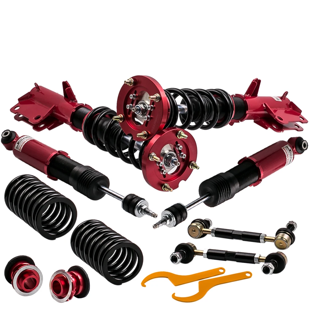 

Shock Absorber for Ford Mustang 05-14 Coilovers Suspension Convertible Sedan 24 Ways Adj Damper Front Rear Strut Spring