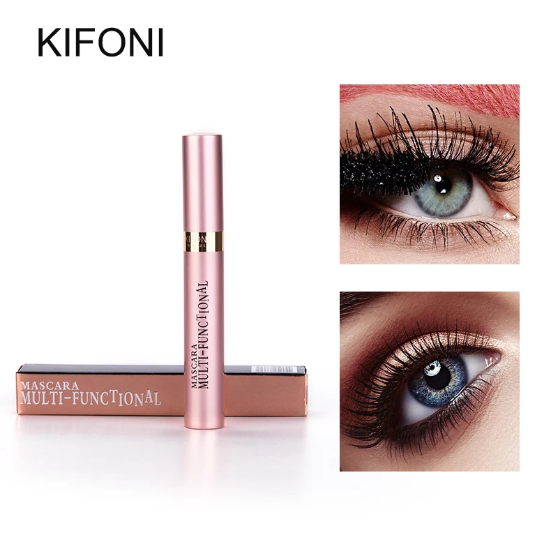 

KIFONI Makeup Eyelash Mascara Eye Lashes Make up 4D Silk Fiber Lash Mascara New Long Curling Black Waterproof Fiber Mascara