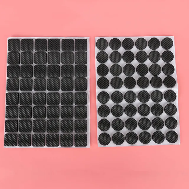 48pcs Bag Practical Non Slip Self Adhesive Furniture Rubber Feet 48pcs Bag Practical Non Slip Self Adhesive Furniture Rubber Feet Pads Protect Sofa Table Chair Floor Mat Round Sticky Pad