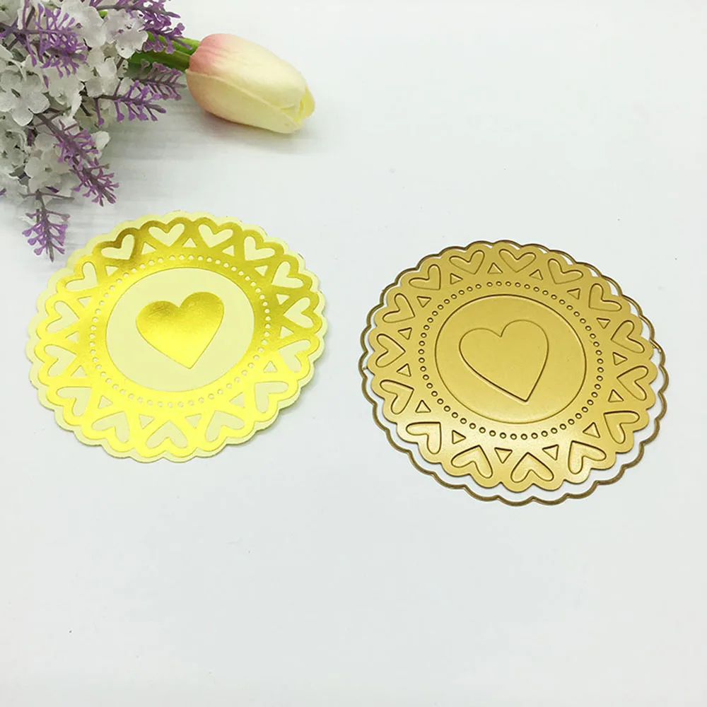 

95*95mm heart circle HOT FOIL PLATE Metal Cutting Dies DIY Photo Album Embossing Die Cut Scrapbooking Stencils Hot Stamping Foil